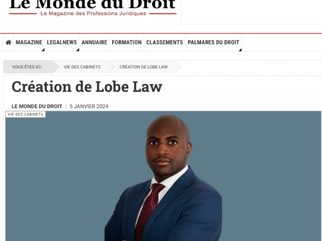 Création de Lobe Law